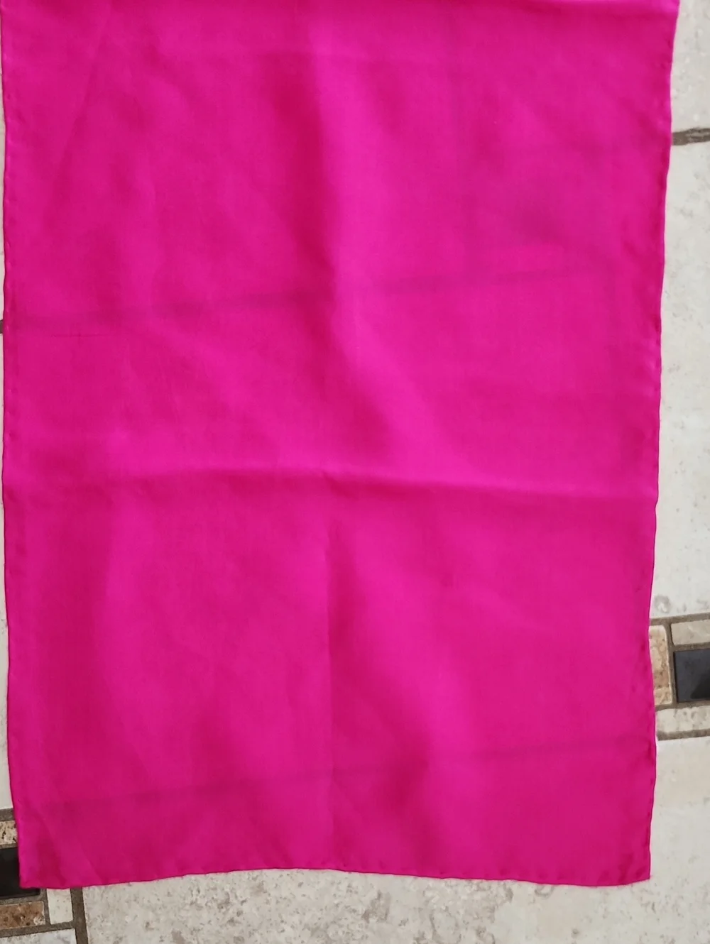 Bright Fuchsia Silk Scarf
